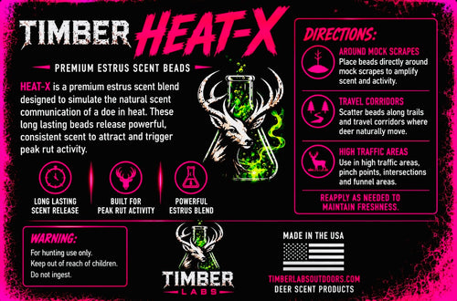 “Heat-X” Premium Estrus Doe Urine Scent Beads🔥